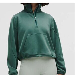 lululemon athletica Brushed Softstreme Half Zip